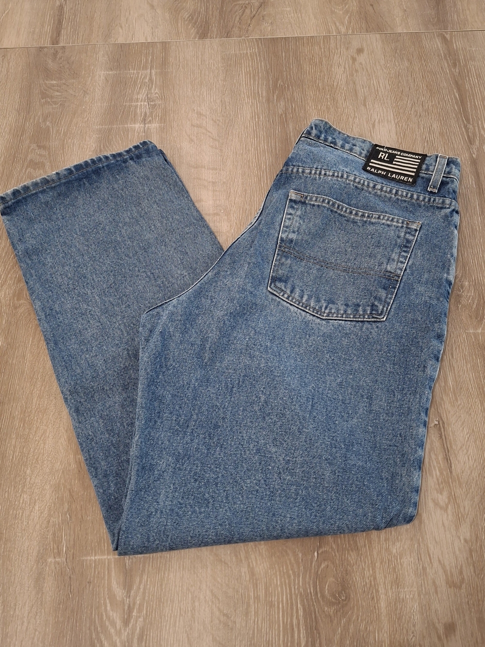 Vintage Polo Jeans Co. Ralph Lauren 67 Loose Fit Jeans 36x32 Blue